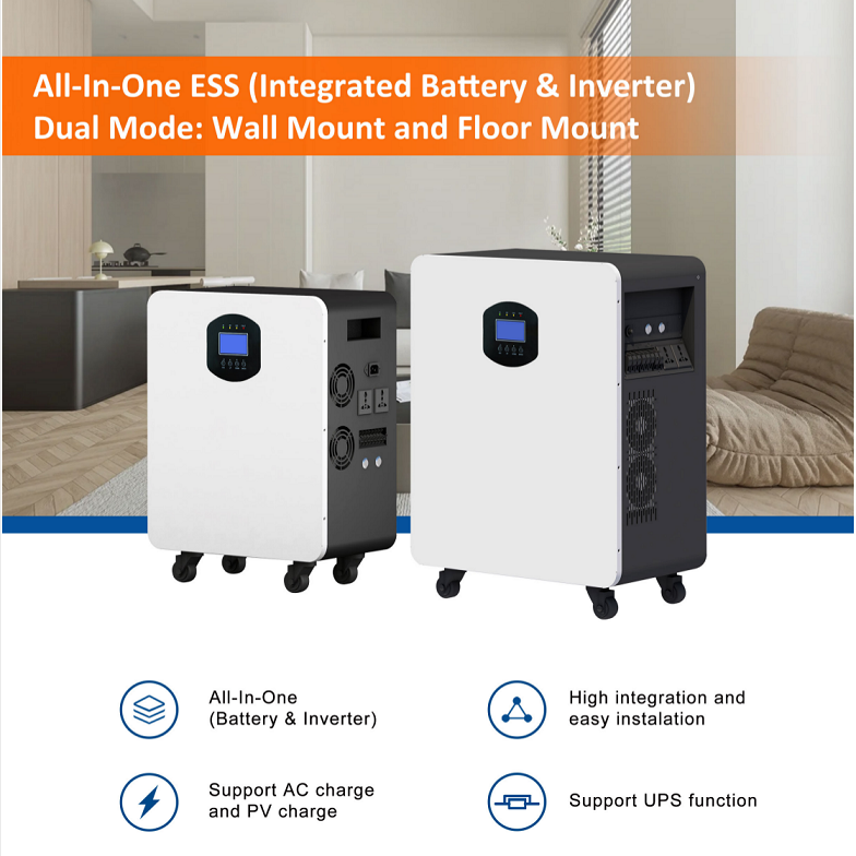 باتری لیتیوم و سانورتر  KDN Solar All in One - 5kw نوع پرتابل